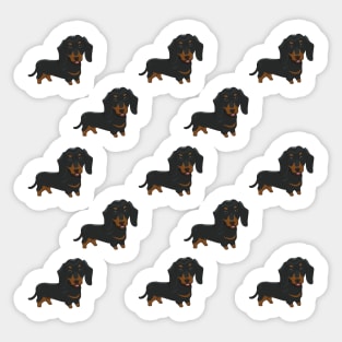 Dachshund pattern Sticker